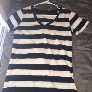 White and Black stripped tee